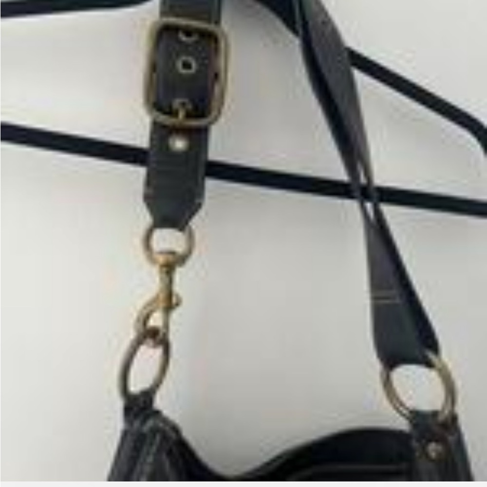 COACH Signature C Jacquard Leather Brown and Black Tote bag. Black leather strap - Picture 4 of 5
